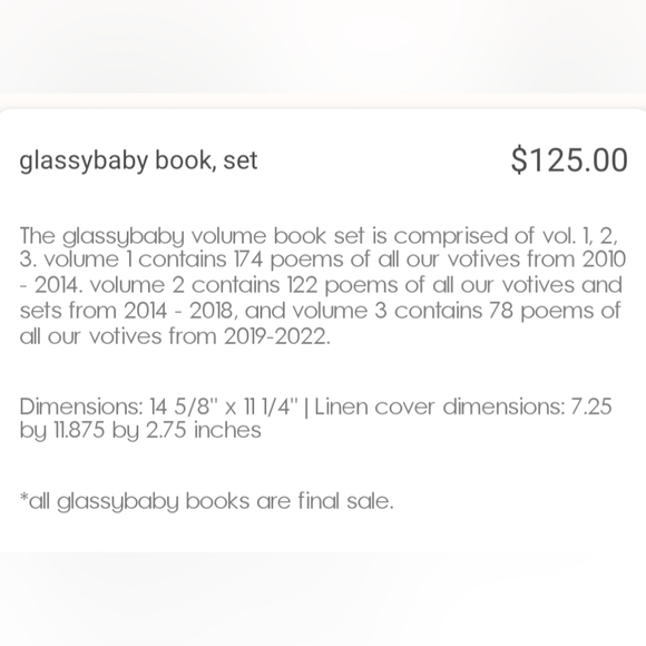 glassybaby book set - Picture 4 of 4